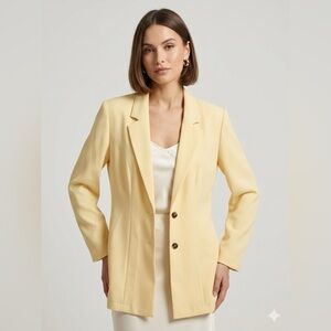 Vintage Colosseum Pale Yellow Blazer